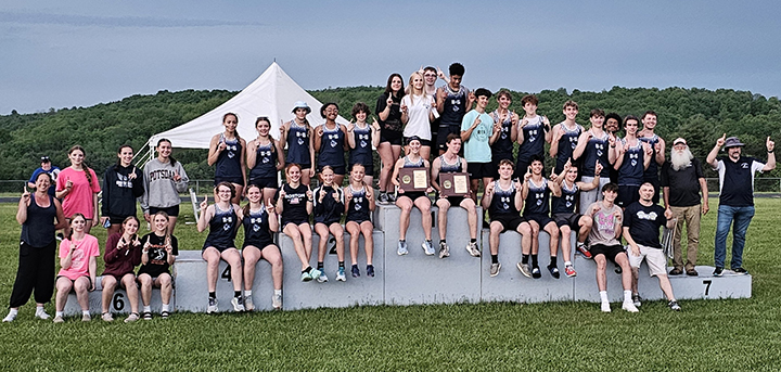 Bainbridge-Guilford boys' and girls' win the 2024 Section IV, Class D track championship